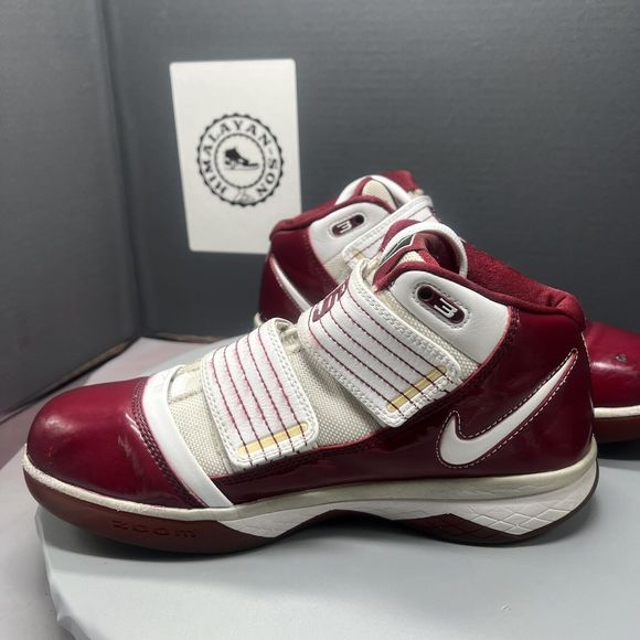 Nike Zoom LeBron Soldier 3 TB Maroon Basketball Shoes 367185-912 Men Sz 9.5 RARE main image 2